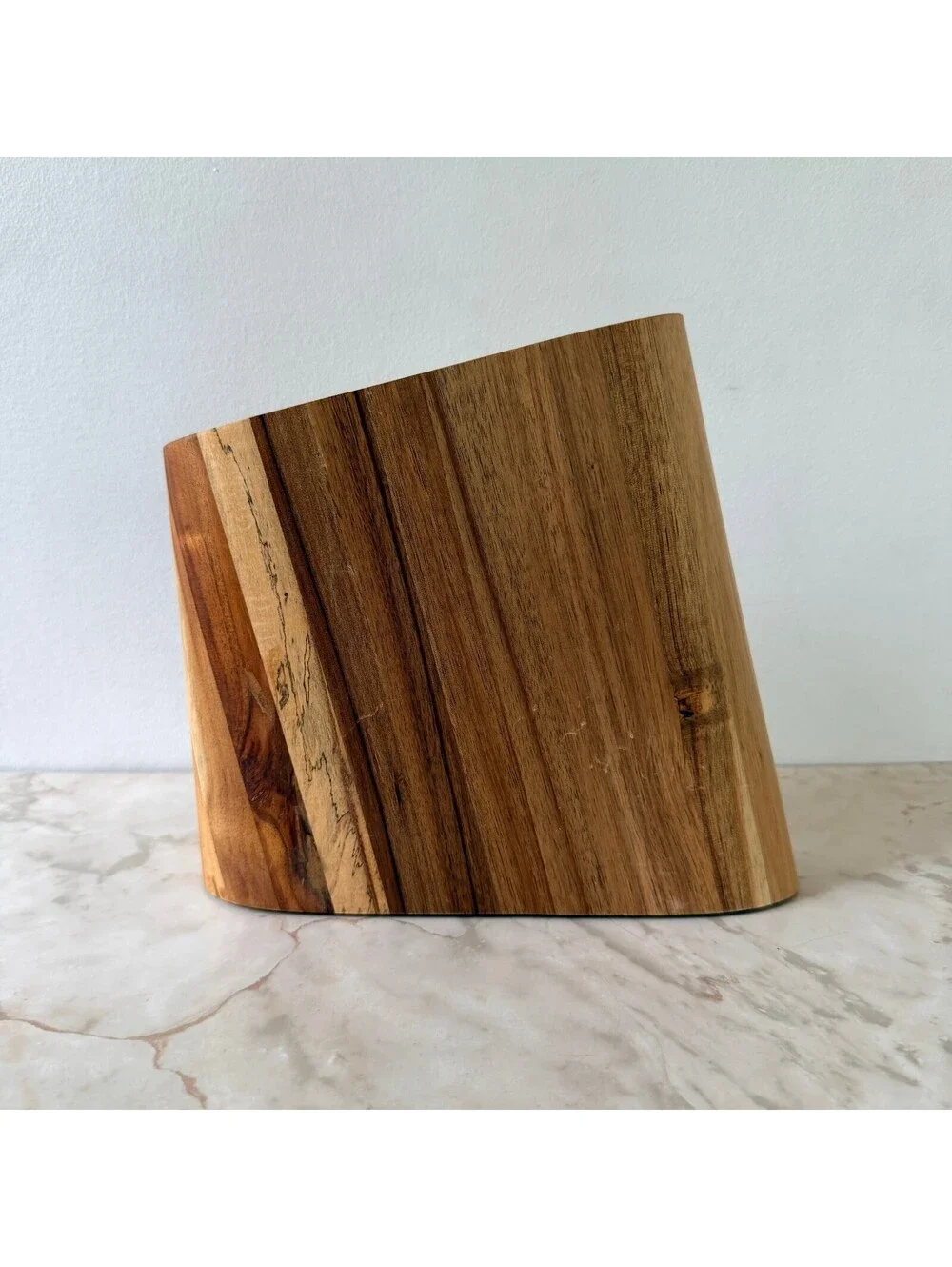 Wooden Knife Block Holder by Il Mulino New York Acacia Wood